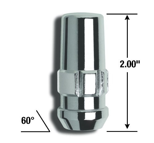 Duplex Acorn Wheel Locks Gorilla Automotive 76641N (14mm x 1.50 Thread Size) - Pack of 4,Chrome