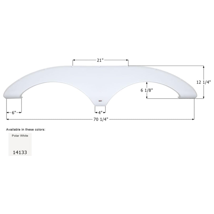 Fender Skirt ICON, Tandem, Starcraft, FS4133, Polar White