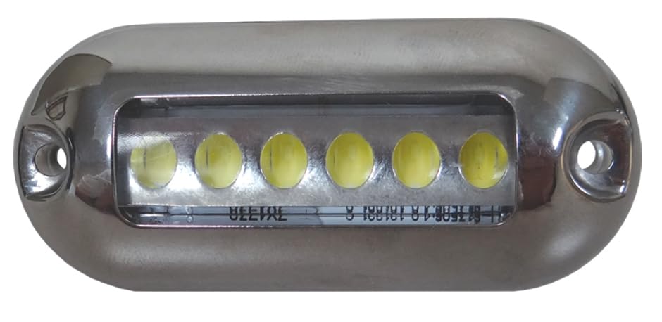 Submersible LED Light, T-H Marine 232-led51901dp Blue, with Stainless Steel Bezel