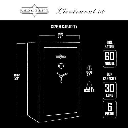 Lieutenant SureLock Security 30 Gun and Home Safe