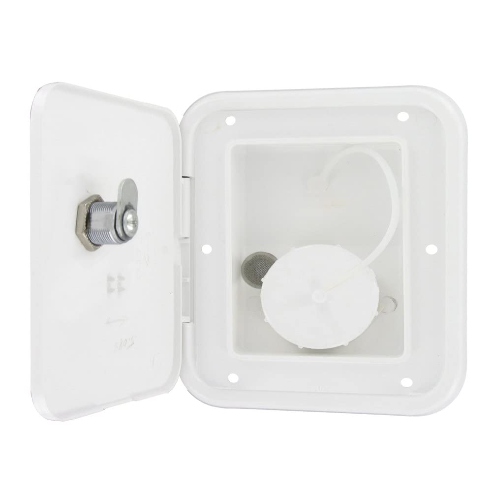 Universal Valterra A01-2002VP White Gravity Inlet Hatch Carded