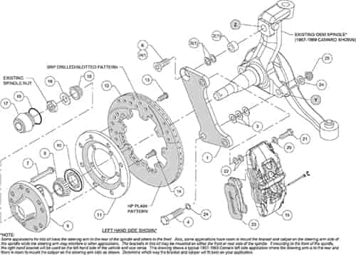 140-10510-D Wilwood Front Disc Brake Kit