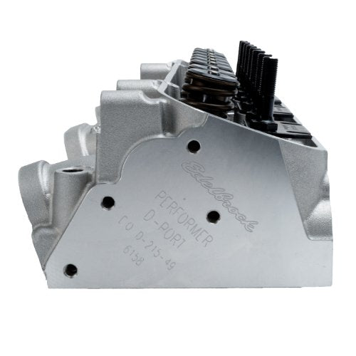 Edelbrock Russell 61599 Performer 72cc Pontiac Cylinder Head with Complete D-Port Exhaust