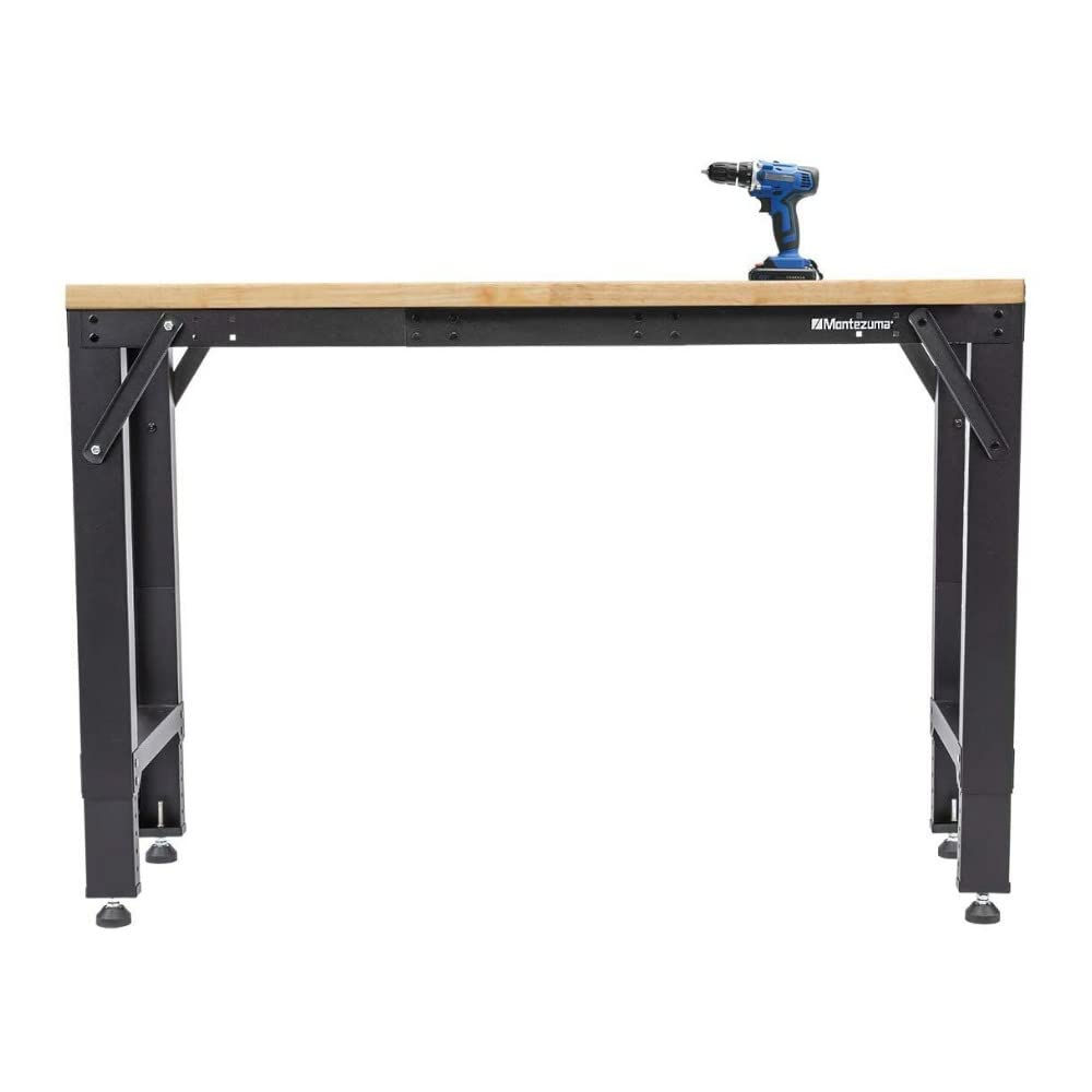 Adjustable Montezuma Steel Multi-Use Workspace Frame, 64" x 17" x 41"
