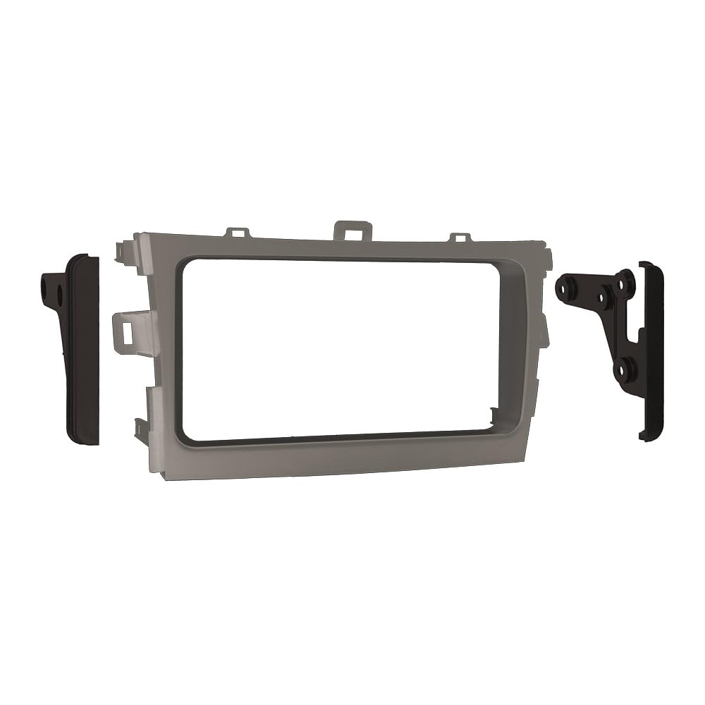 Double DIN Installation Kit Metra Electronics 95-8223S for 2009-up Toyota Corolla Vehicles (Silver)