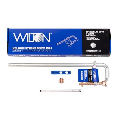 Wilton Regular Spark-Duty F-Clamp, 24" Opening, 4-3/4" Throat, 2660 Lbs. Clamping Force (Model 2400S-24C)