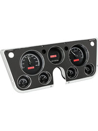 Dakota Digital 67 68 69 70 71 72 Chevy Analog Pickup Truck Dash Gauge Black Alloy Red VHX-67C-PU-K-R
