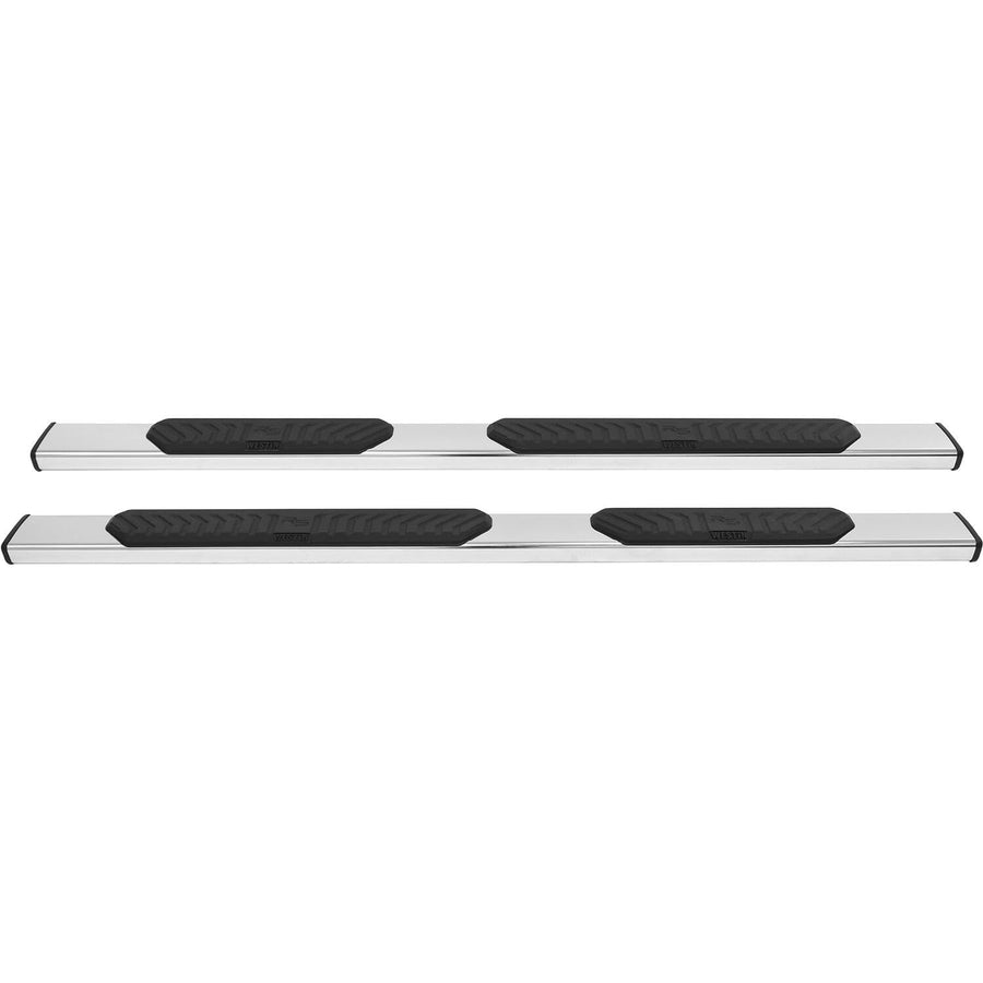 28-51020 Westin R5 Nerf Bars fits 2007-2018 Silverado Sierra 1500 2007-2019 Silverado Sierra 2500 3500 Extended Cab Double Cab (Exc 2007 Classic) Stainless Steel Pair