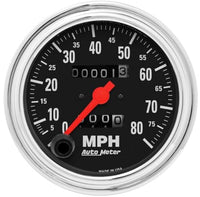 AutoMeter - Speedometer, Gauge, 3 3/8", 80MPH, Mechanic