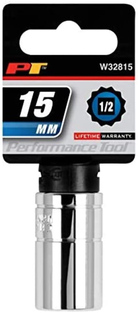 W32815 Performance Tool 1/2 Drive 12-Point Socket, 15mm