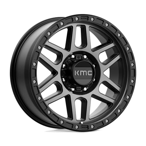 KMC Wheels 20X9 MESA 8X1705 0mm SATIN BLACK WITH GRAY TINT - KM54429087400