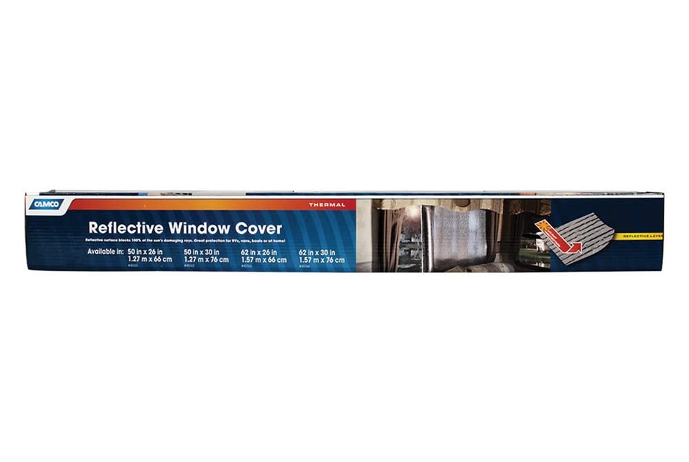 50" x 30" Camco SunShield Reflective Window Cover 45162
