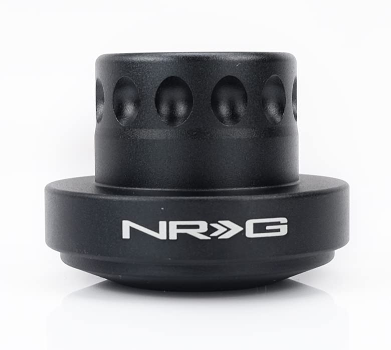 NRG Innovations Race Steering Wheel NRG-SRK-RL100H Quick Release Short Hub Adapter, Up to 1" shorter overall, Black Body