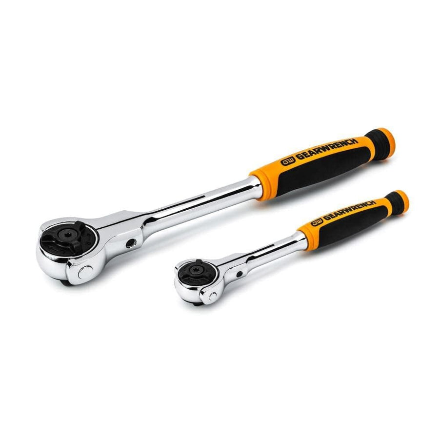 2 Pc. GEARWRENCH 1/4" & 3/8" Drive 72 Tooth Dual Material Roto Ratchet Set - 81223