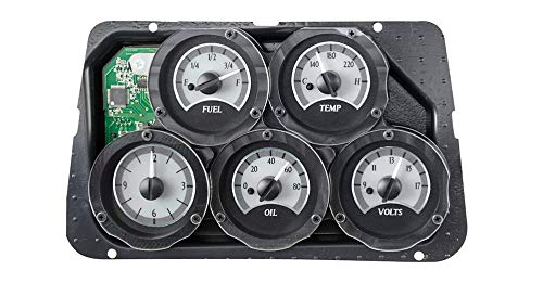 Dakota Digital VHX System Compatible with 1978-82 Chevy Corvette-Analog Clock-Black Alloy Style Face w/White Display