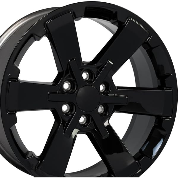 CV41B-22090-6550-24B OE Wheels 22" Replica Wheel fits Chevy Silverado Rally - CV41B Black 22x9