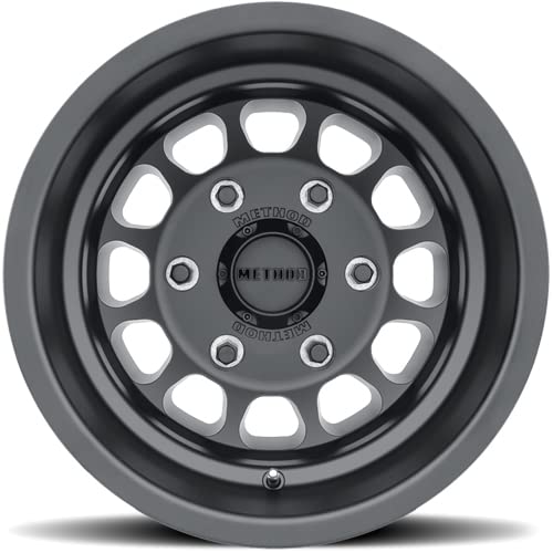 TRANSIT Method Race Wheels 901 DUALLY Black Wheel with Matte (16 x 6. inches /6 x 180 mm, -134 mm Offset)