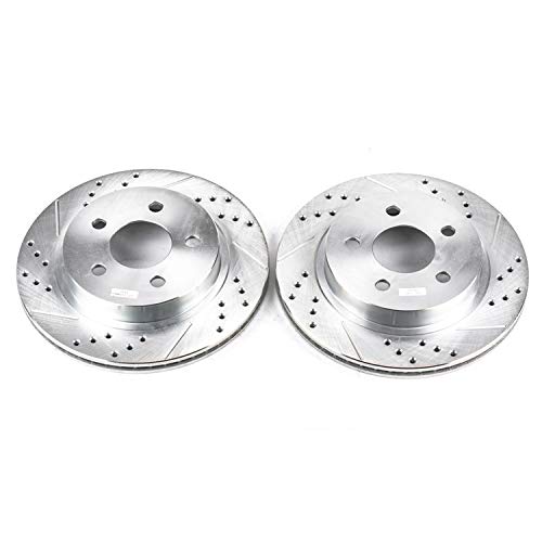 Power Stop Rear AR8249XPR Drilled & Slotted Rotor Pair For Chevrolet Camaro 1993-1997, Pontiac Firebird 1993-1997 [Model Specific]