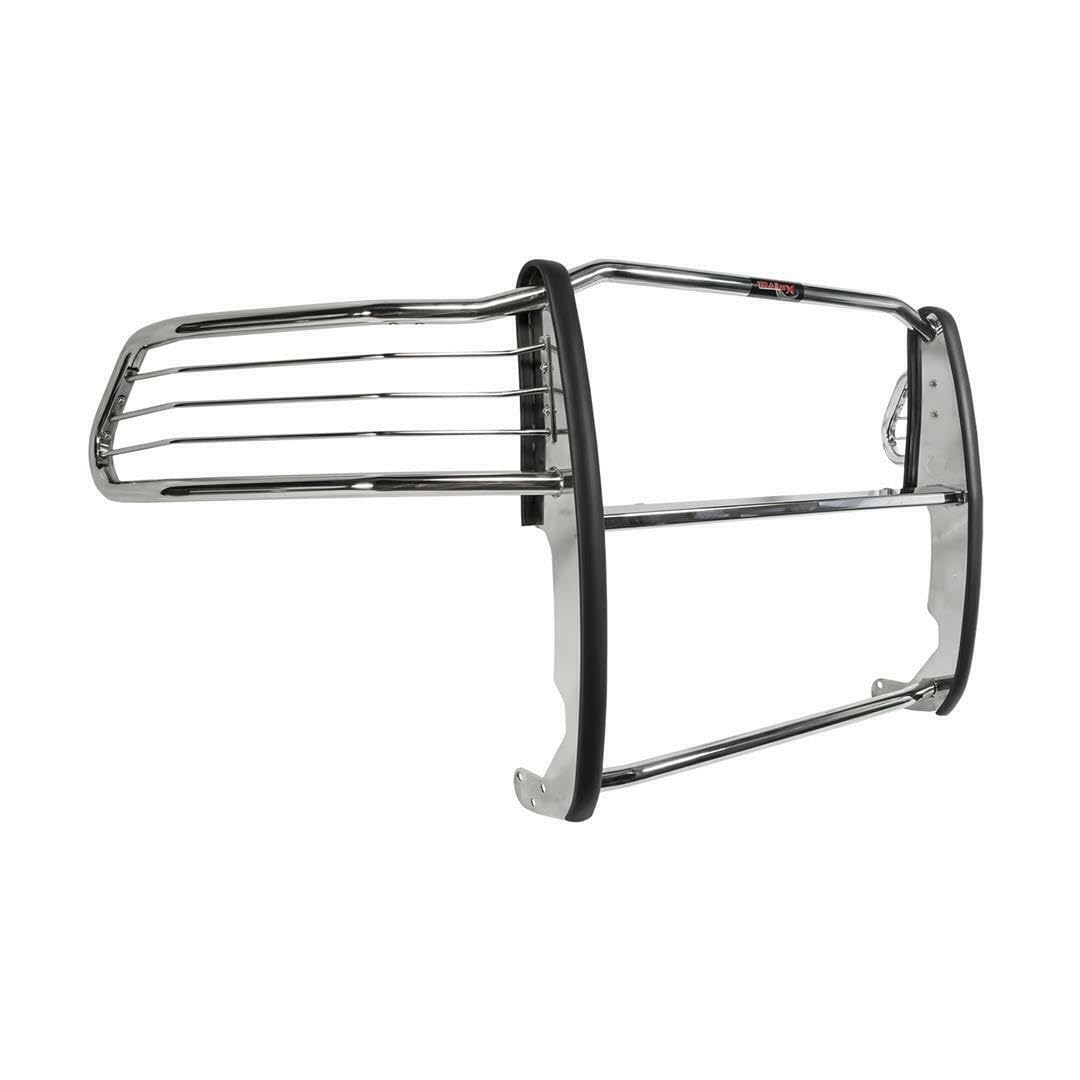 E0011S TrailFX Truck Grille Guard Fits Ram 1500 2011-2018 Steel 1-Piece Polished Stainless Steel Grille Guard with Brush Guard Includes Mounting Hardware