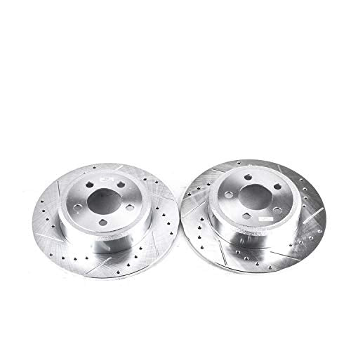 Rear Power Stop AR8361XPR Drilled & Slotted Evolution Rotor Pair