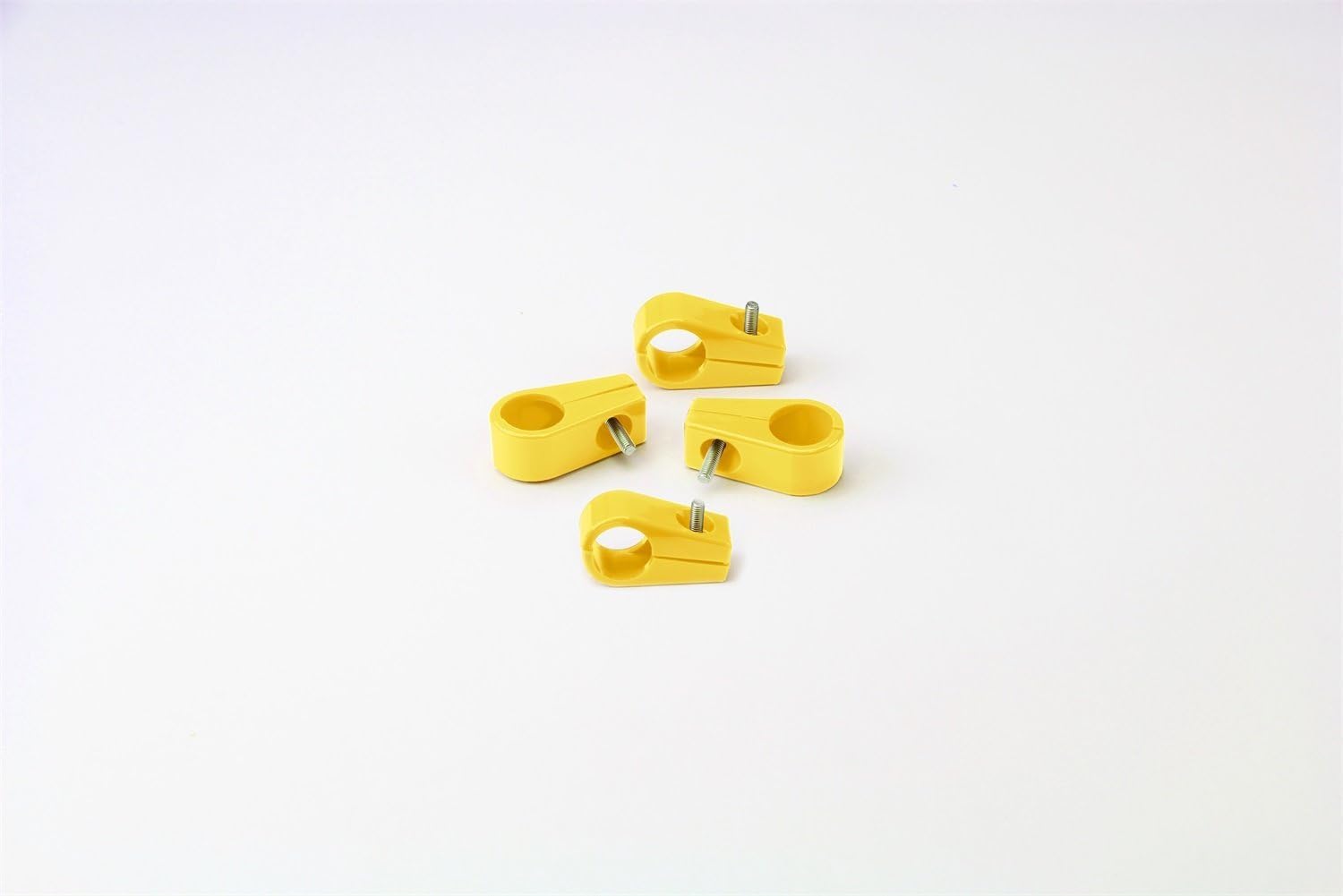 Single Place T-CLAMP, 9/16" (#6AN), 4 Pieces, Yellow