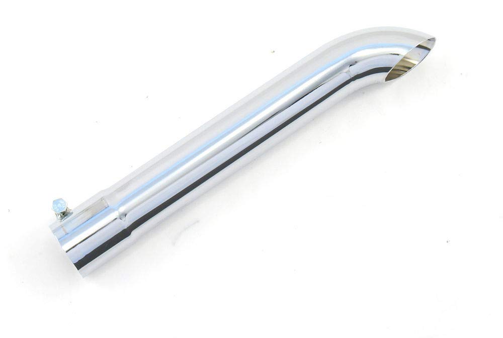 H2965 Patriot Exhaust Turndown Motorcycle Exhaust Tip,Silver