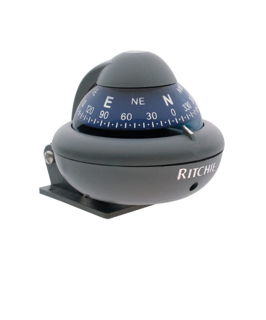 Black Housing Ritchie X-10B-M with Black 2-inch Direct Reading Dial Compass, Bracket Mount