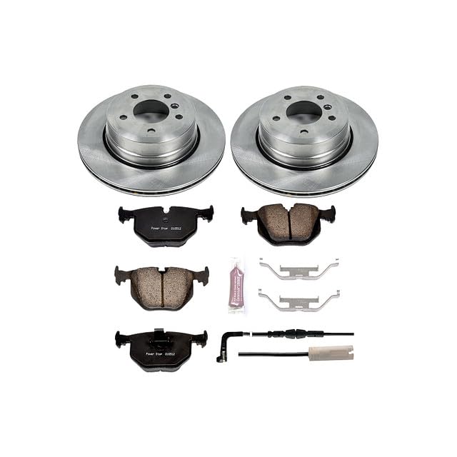 POWERSTOP Autospecialty KOE5492 Rear Replacement Brake Kit-OE Brake Rotors & Ceramic Brake Pads