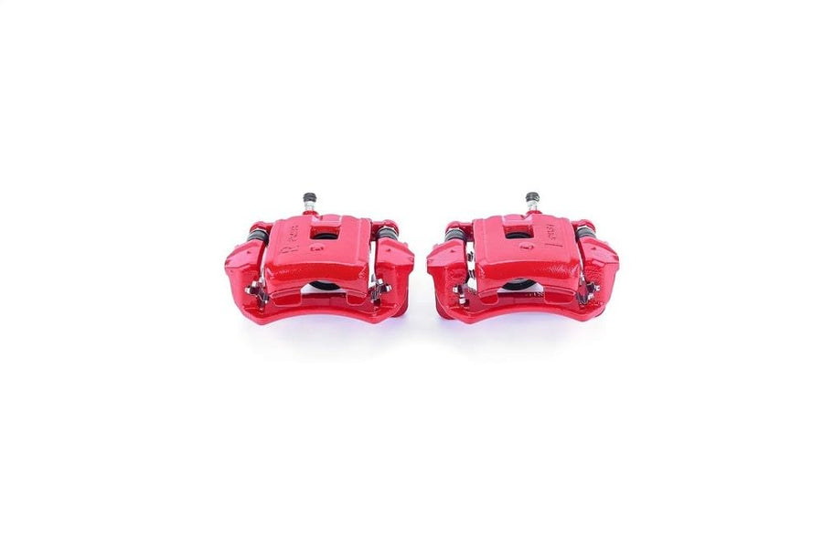 Power Stop S2630 Rear Pair of High-Temp Red Powder Coated Calipers For Lexus LX470 1998-2007, Toyota Land Cruiser 1998-2007 [Model Specific]