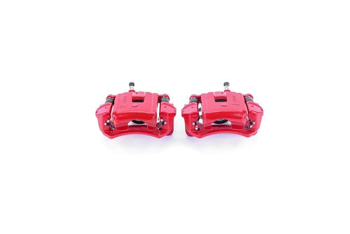 Power Stop S2630 Rear Pair of High-Temp Red Powder Coated Calipers For Lexus LX470 1998-2007, Toyota Land Cruiser 1998-2007 [Model Specific]