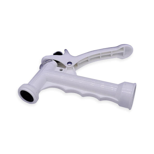 Marine Grade Hose Nozzle T-H Marine Washdown | Hose Nozzle for Wash Down Stations or Boat Cleaning | Molded to Protect Gelcoat Surfaces | White, Pistol Grip