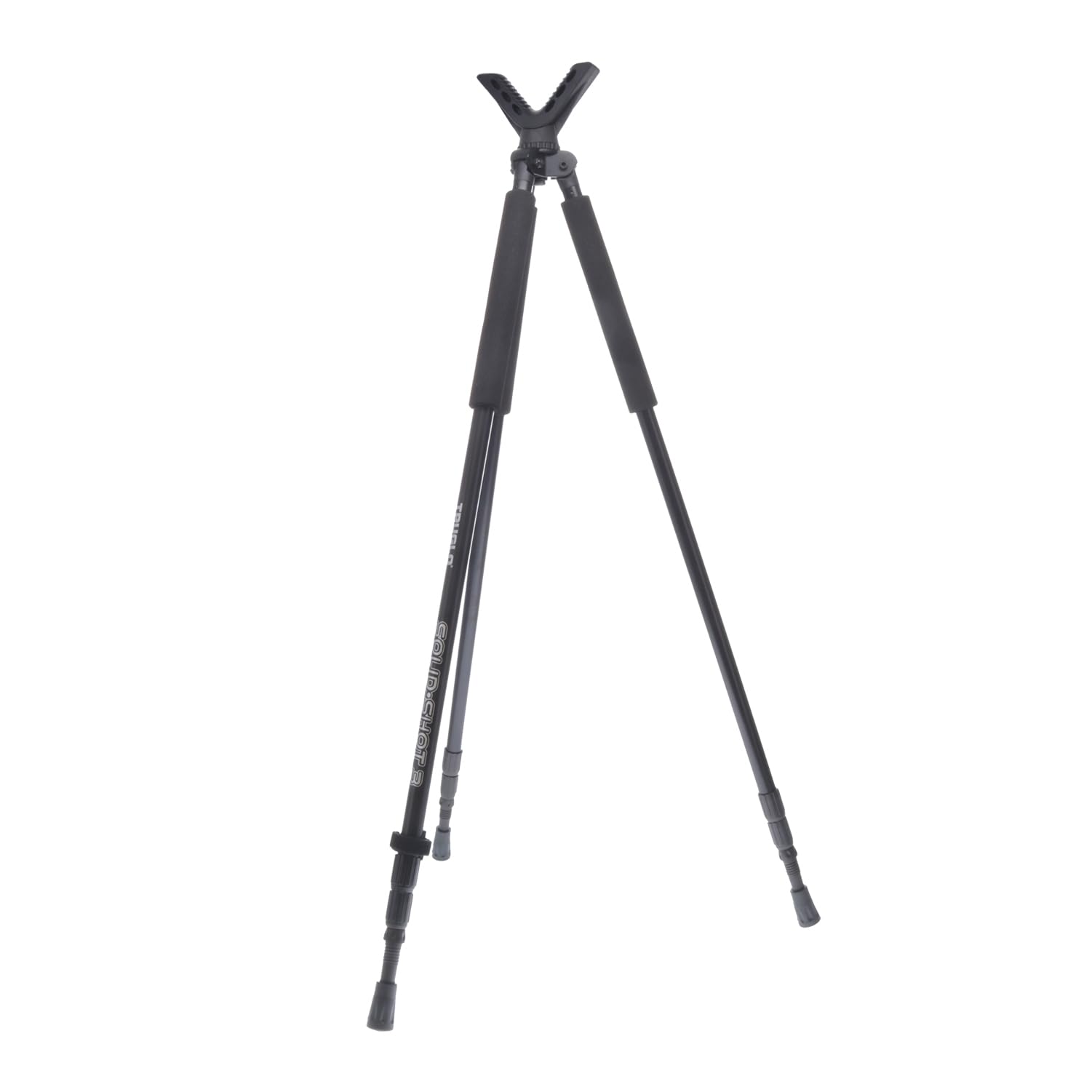 TruGlo Adjustable Solid Shot Versatile Durable Collapsible Rifle Shooting & Crossbow Hunting Tripod w/Rotating Head Design - 22-68 in. Length