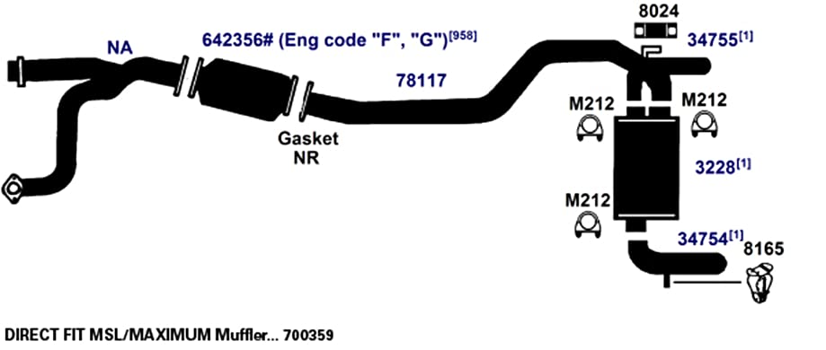 Exhaust AP Products Muffler 3228