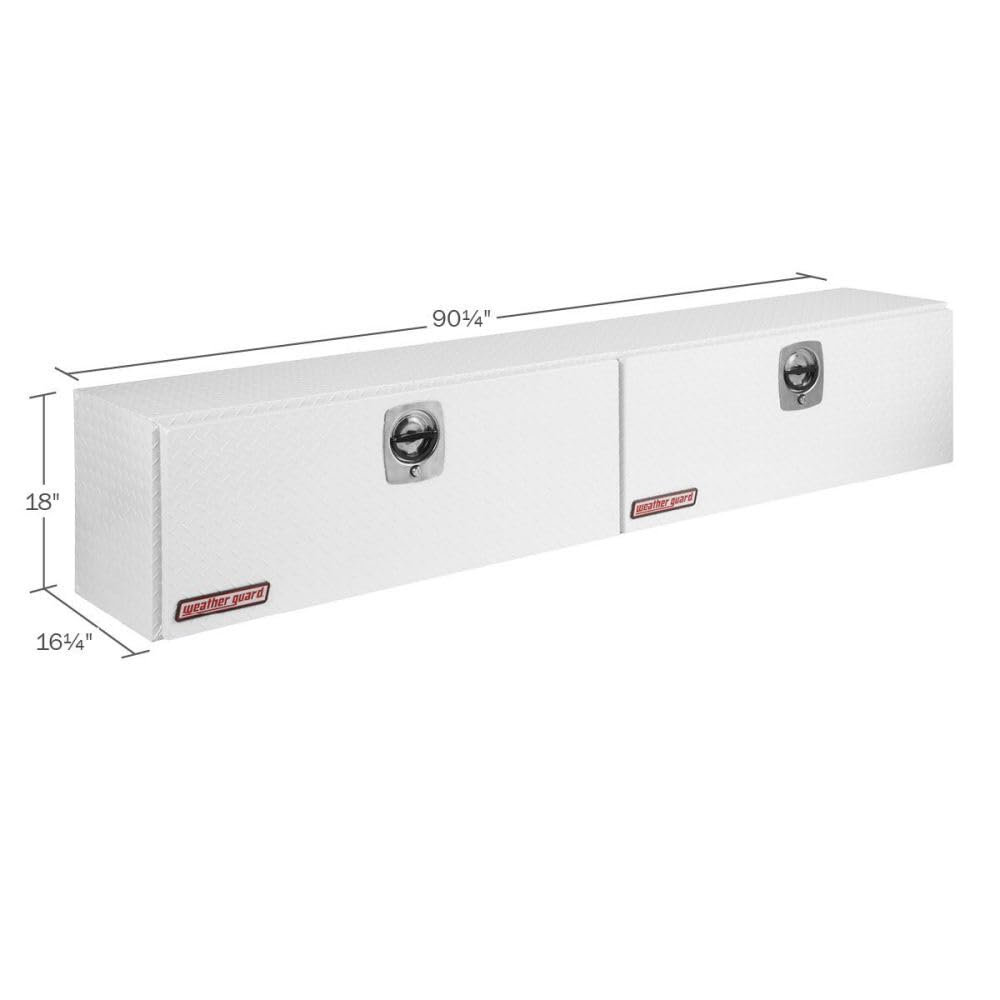 Aluminum Super-Side Tool Box WEATHER GUARD 391302 Gloss White