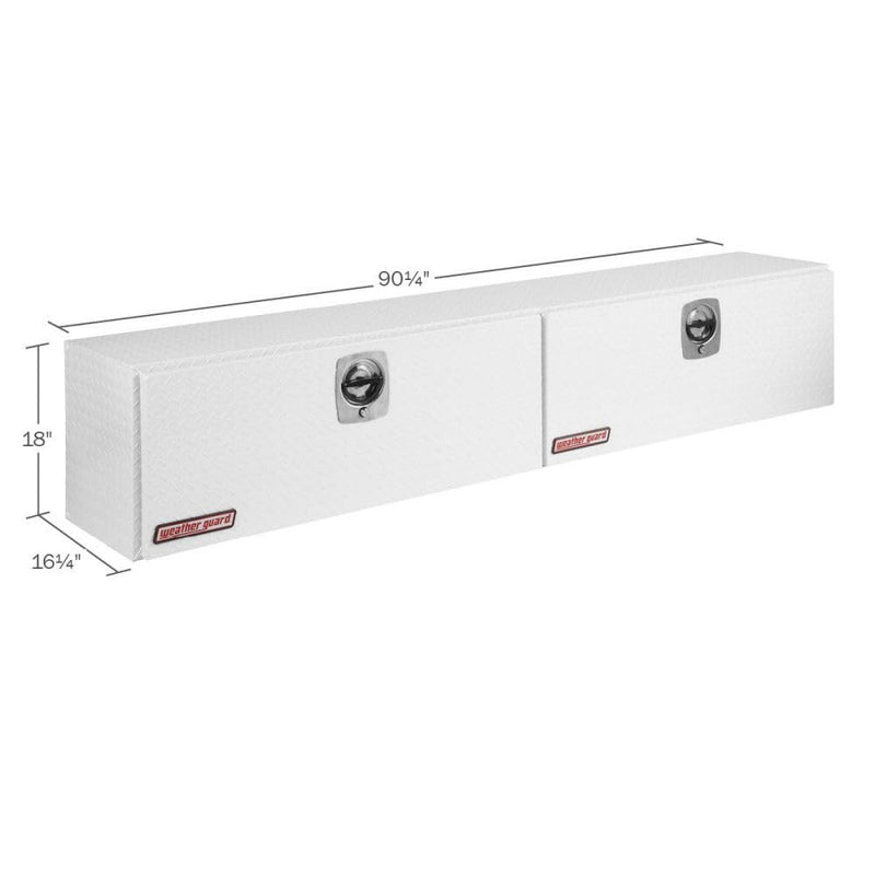 Aluminum Super-Side Tool Box WEATHER GUARD 391302 Gloss White