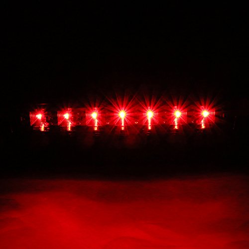 Chevy Tahoe Suburban Spec-D Tuning LT-DEN00RBCLED-CY GMC Yukon XL Clear LED Rear Tail 3rd Brake Stop Light