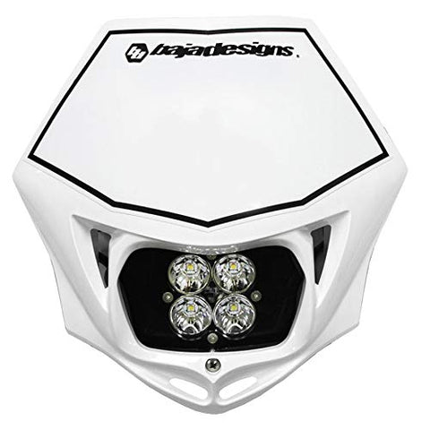 Baja Designs Squadron Sport Motorcycle Headlight Kit with White Shell (D/C)
