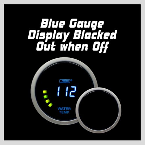 Digital Water Temperature Gauge- Series Blue 52mm (2 1/16)