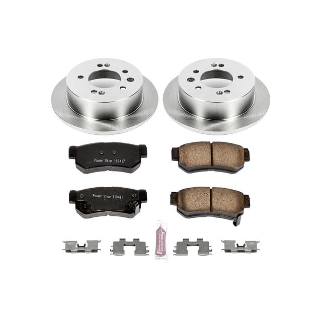 Power Stop Autospecialty KOE5210 Rear Replacement Brake Kit-OE Brake Rotors & Ceramic Brake Pads For Hyundai Elantra 2007-2010 [Model Specific]