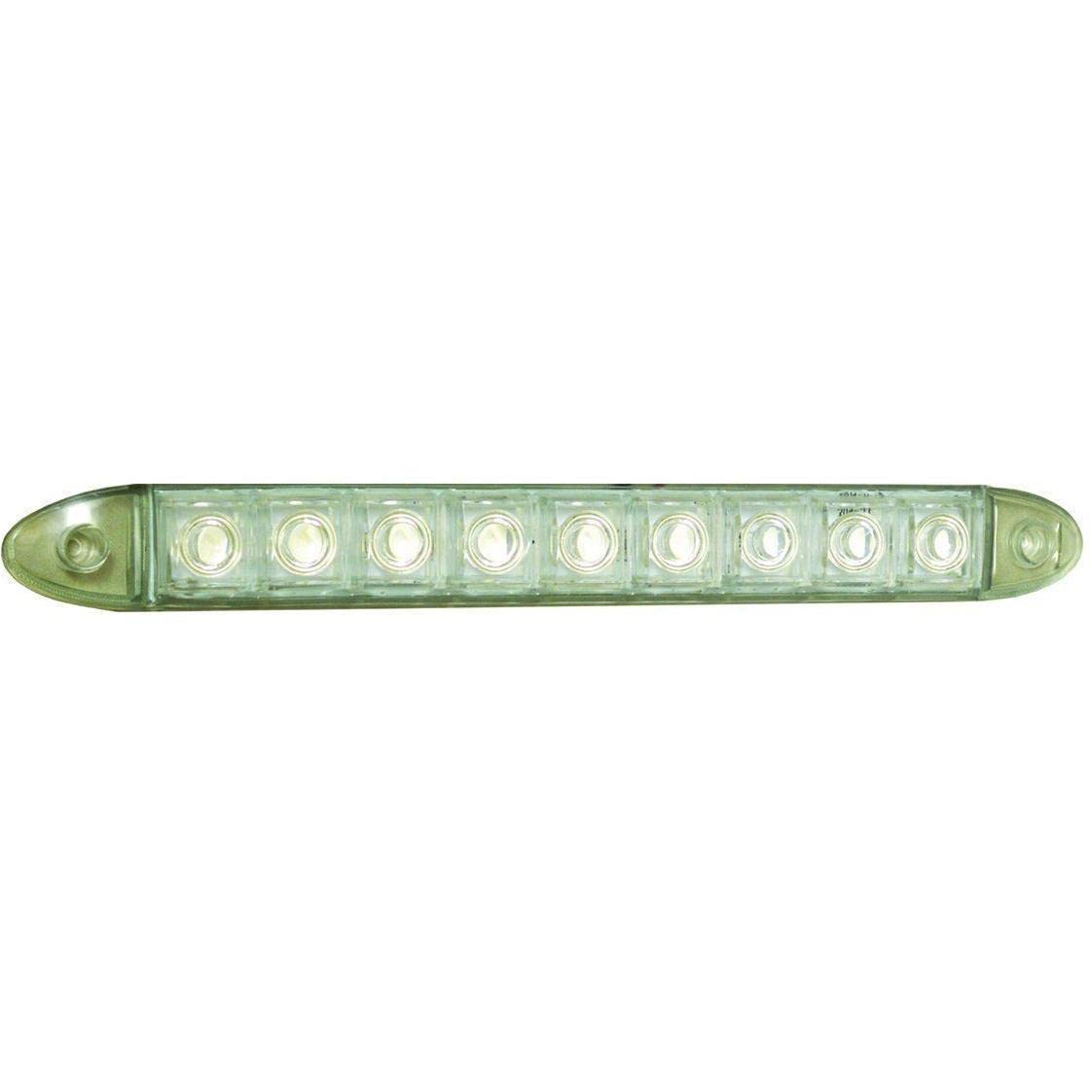 T-H Marine LED Flexible Light Bar | Waterproof Light Bar for Boat T-Top or Curved Surfaces | 12 Bright LEDs - Blue