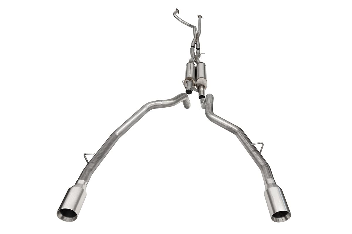 Corsa 21-22 Dodge Ram TRX Xtreme Catback Exhaust Crew Cab Dual Rear Satin Tip - 21189