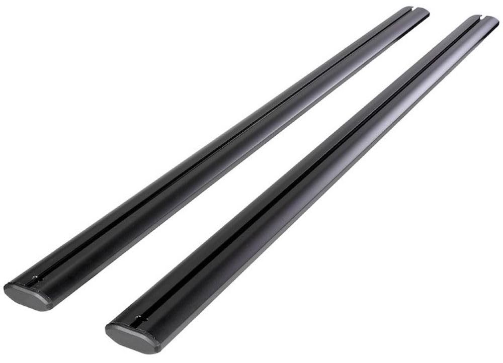 TrailFX Tonneau Cover Rails TFXCB01 with Cross Bars Fits Full Size Truck Beds Clamp-On Aluminum Powder Coated Black for TrailFX Hard Retractable Tonneau Covers 2 Cross Bars 59 Inch Length