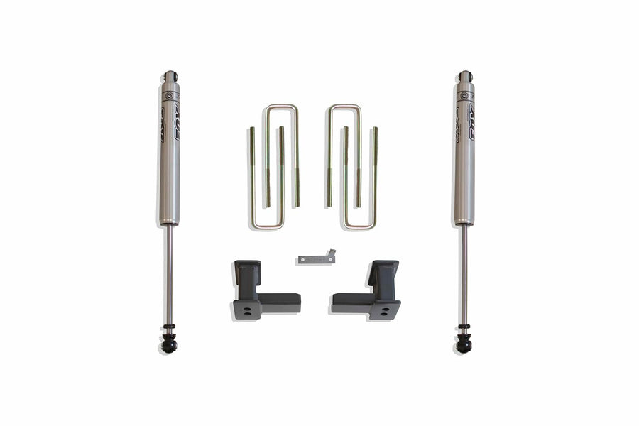 Lift Block And U-Bolt Kit MaxTrac 903250F 4 in. Rear Incl. Blocks U-Bolts Rear Fox Shocks