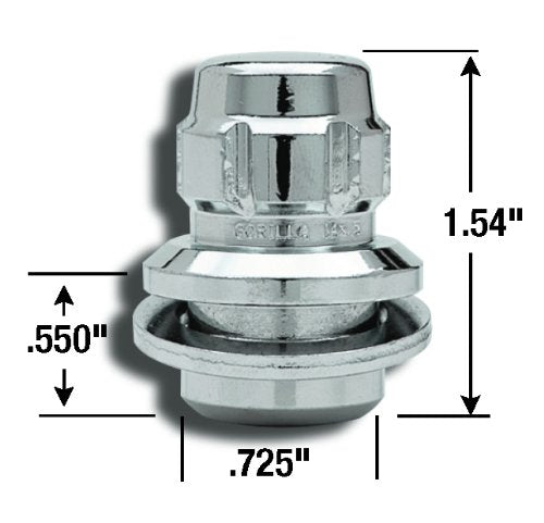 Toyota O.E. Gorilla Automotive Wheel Locks With Washer (12mm x 1.50 Thread Size)