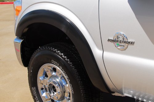 Lund Elite Series SX314SA Black Sport Style Standard Front Fender Flare - 2 Piece