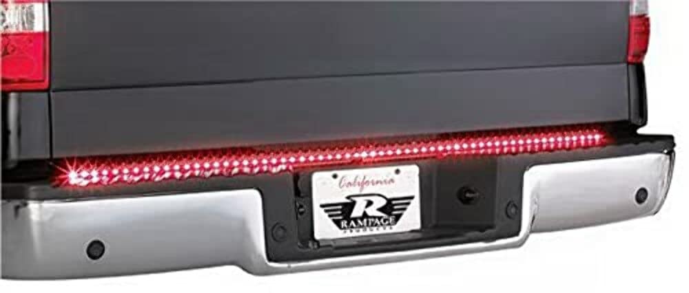 49" Rampage Products LED Tailgate Light Bar | Black, Superbrite LED 6 Function, Brake, Left/Right Turn Signals, Flasher/Running Lights, Reverse/Backup Lights | 960137 | Universal Fit