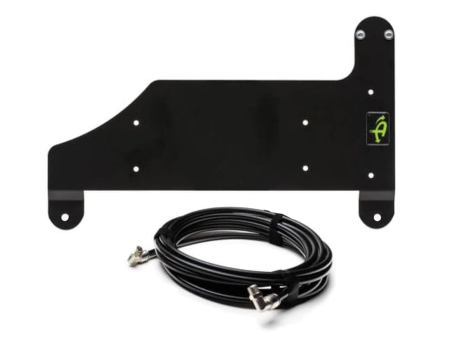 Twin Compressor Mount & Connection Kit - Up Down Air JL Under Pass. Seat for ARB & EGOI II Dual Air Twin Compressor - Black