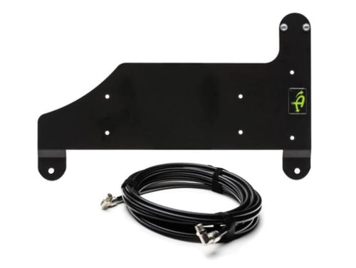 Twin Compressor Mount & Connection Kit - Up Down Air JL Under Pass. Seat for ARB & EGOI II Dual Air Twin Compressor - Black