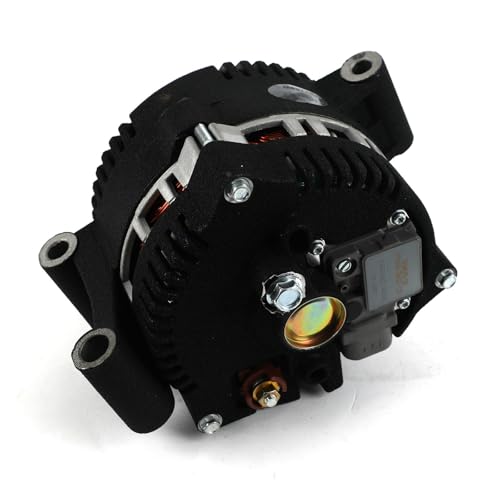 Alt Ford Powermaster 3G Black Wrinkle 200A 8 Groove Pulley