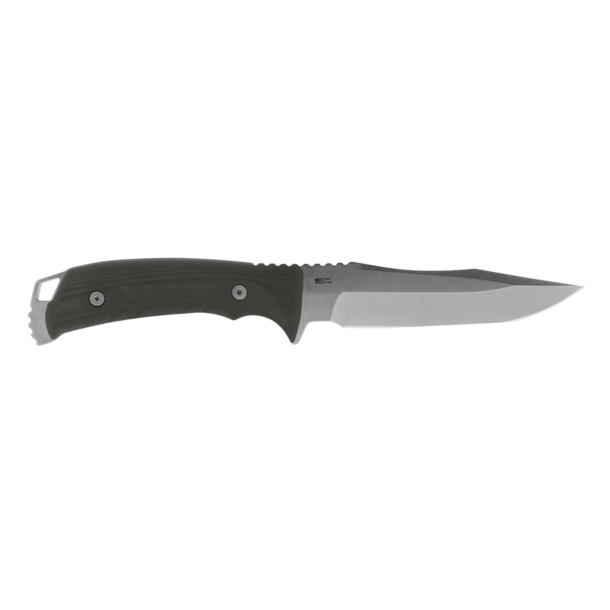 SOG Fixed Blade Pillar Knife- Full Tang 5 Inch S35VN Steel Survival Blade, w/ Linen Micarta Handle and Kydex Sheath, Made in the USA (UF1001-BX)